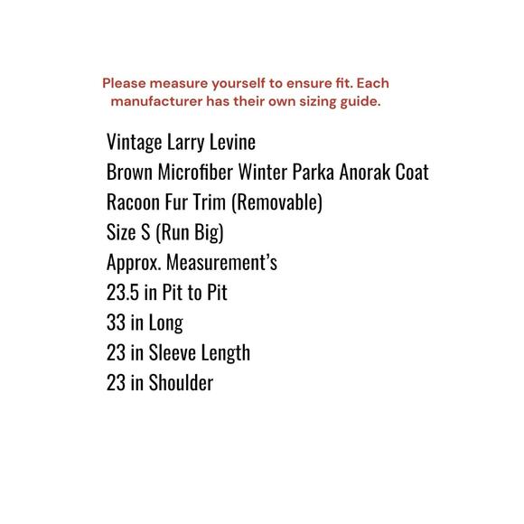 Larry Levine Women's Sz S Removable Raccoon Fur Hood Winter Parka Anorak - Picture 2 of 14